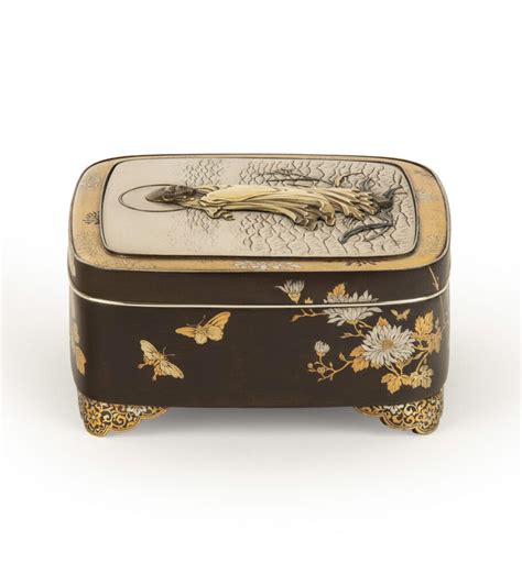 shibayama mixed metal box|Fine Quality Japanese Mixed Metal Box Attr.